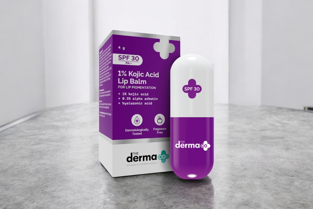 The Derma Co 1% Kojic Acid Lip Balm SPF 30++ 4g_img_0