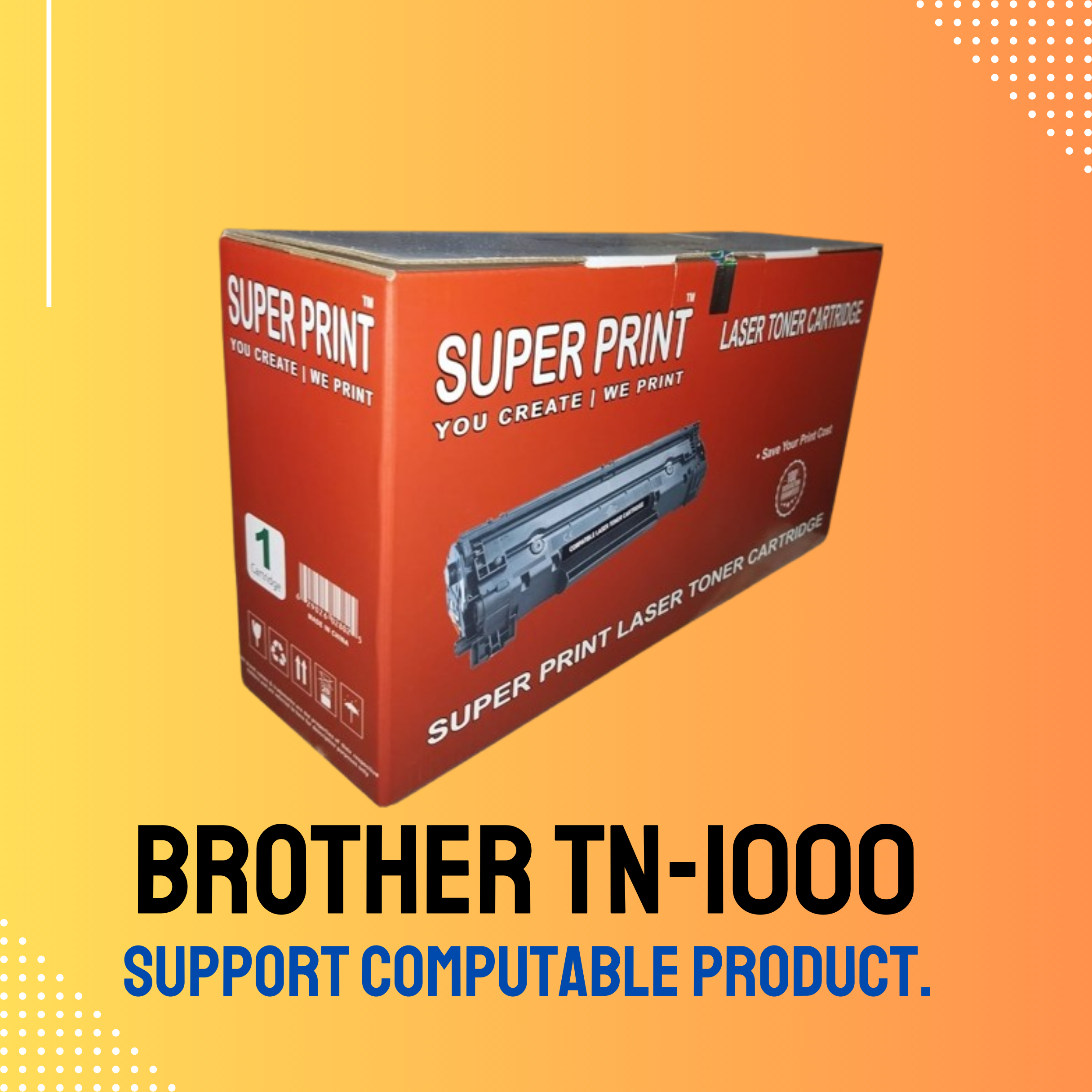 Brother TN-1000 Chinese Toner Cartridge # SUPPER PRINT BRAND
