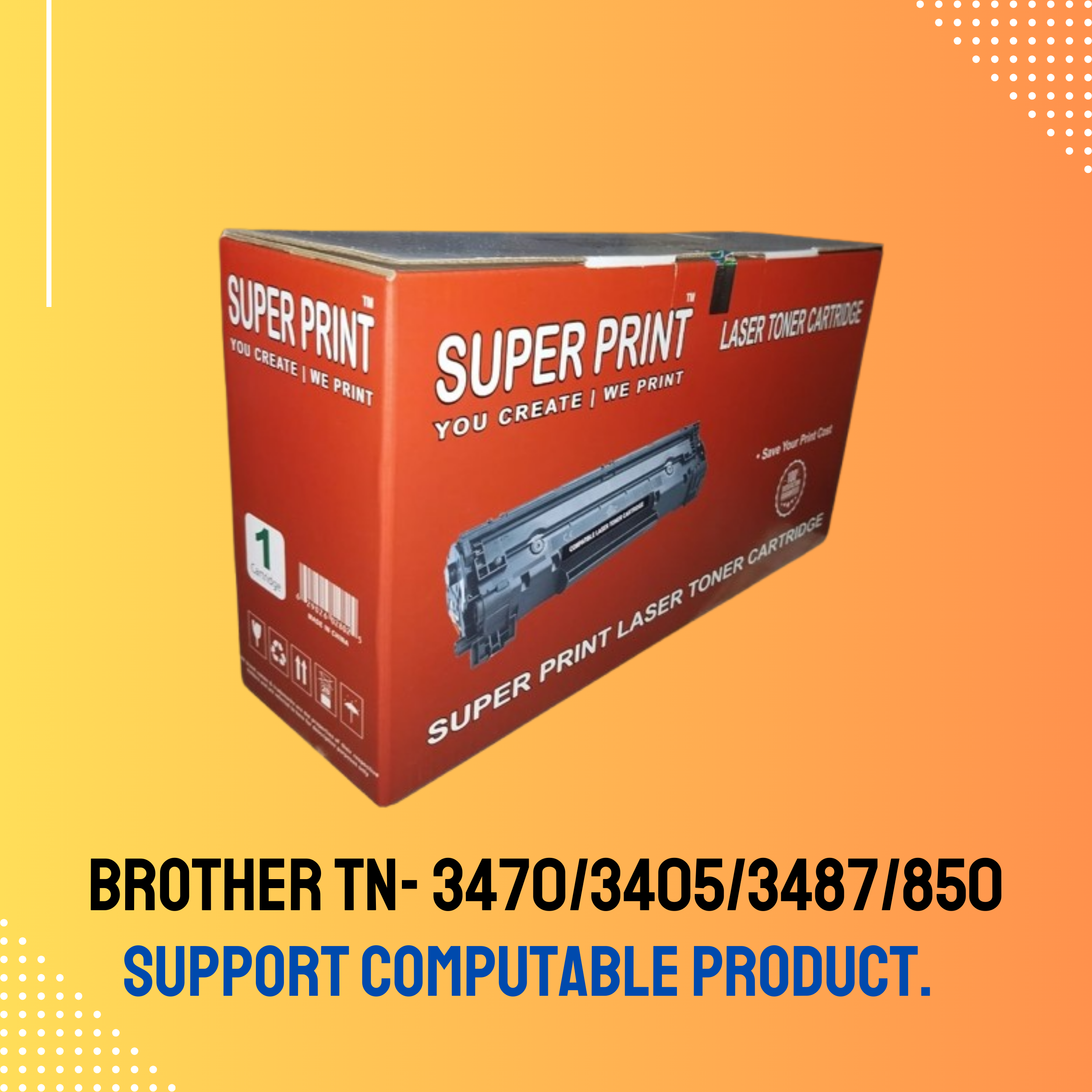 Brother TN- 3470/3405/3487/850 Chinese Toner Cartridge # SUPPER PRINT BRAND