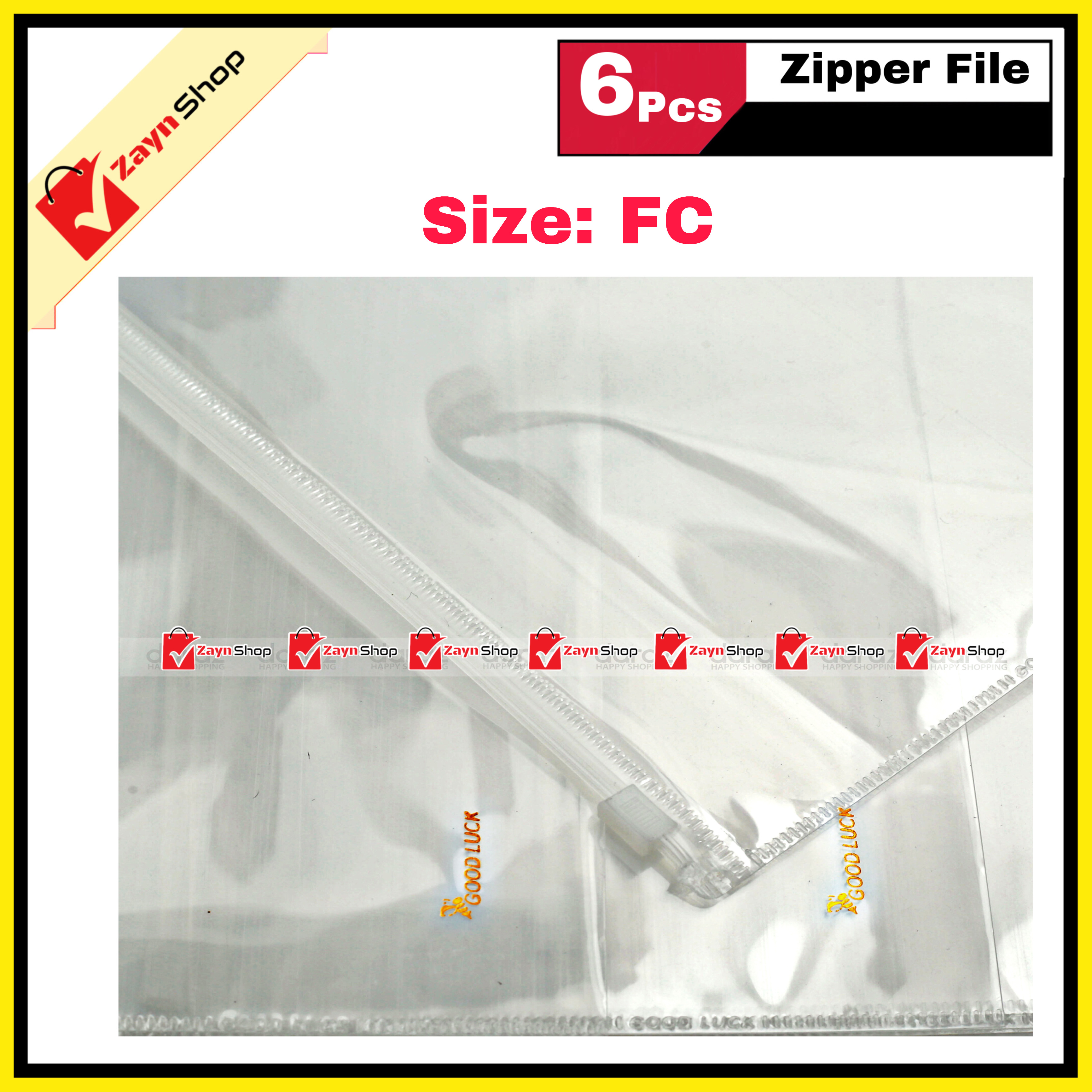 Good Luck Zipper file FC/Legal size pack of 6 pcs_img_0