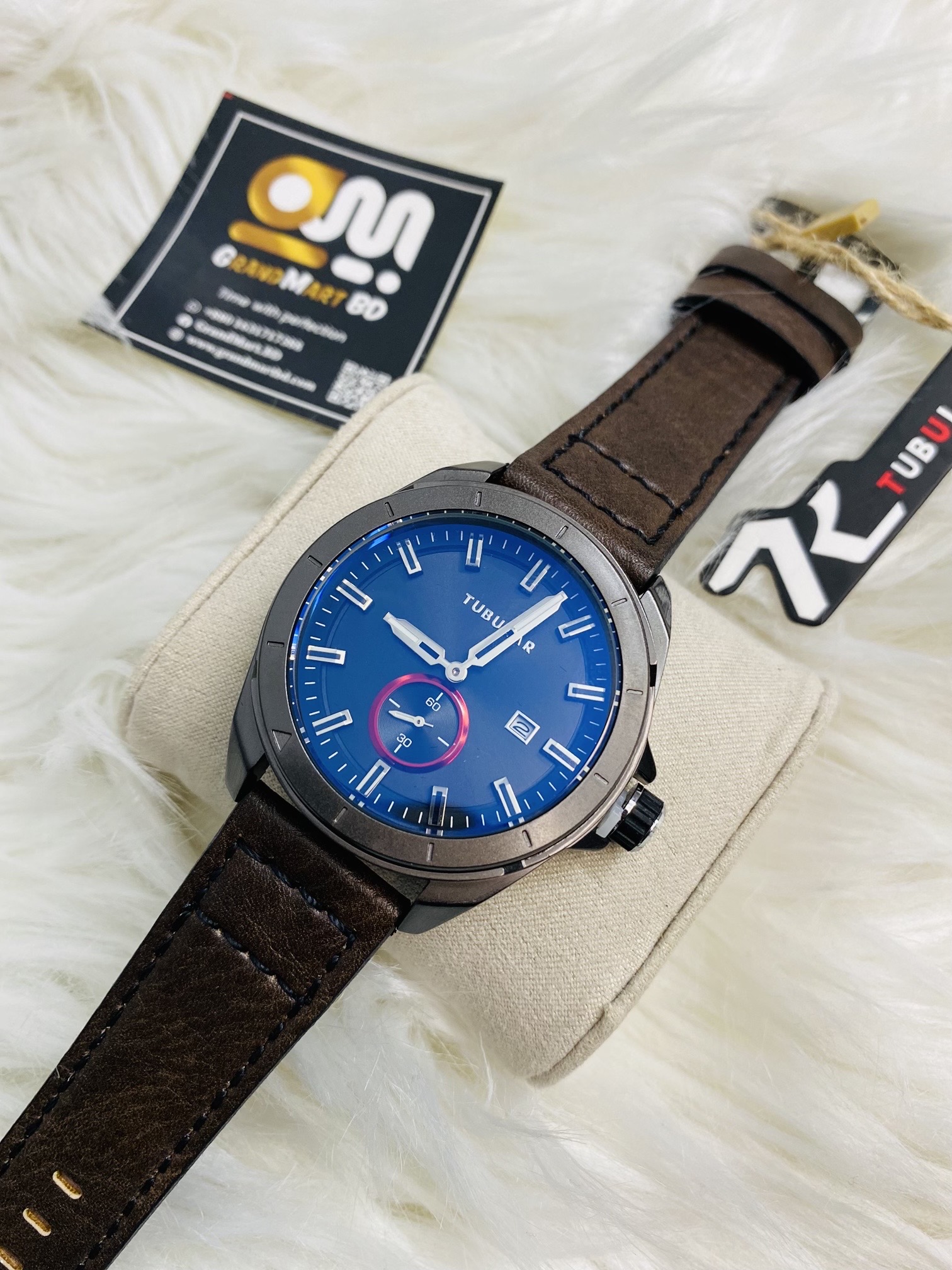 Tubular Chronograph Leather chocolate