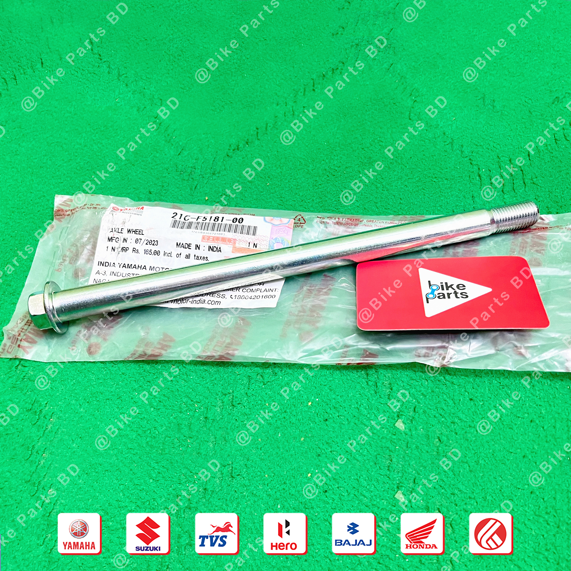 Axel Wheel (Sap Rod Front) For Yamaha FZS V1, FZS V2, FZS V3, FZS V4, Fazer V1, Fazer V2 bike._img_1