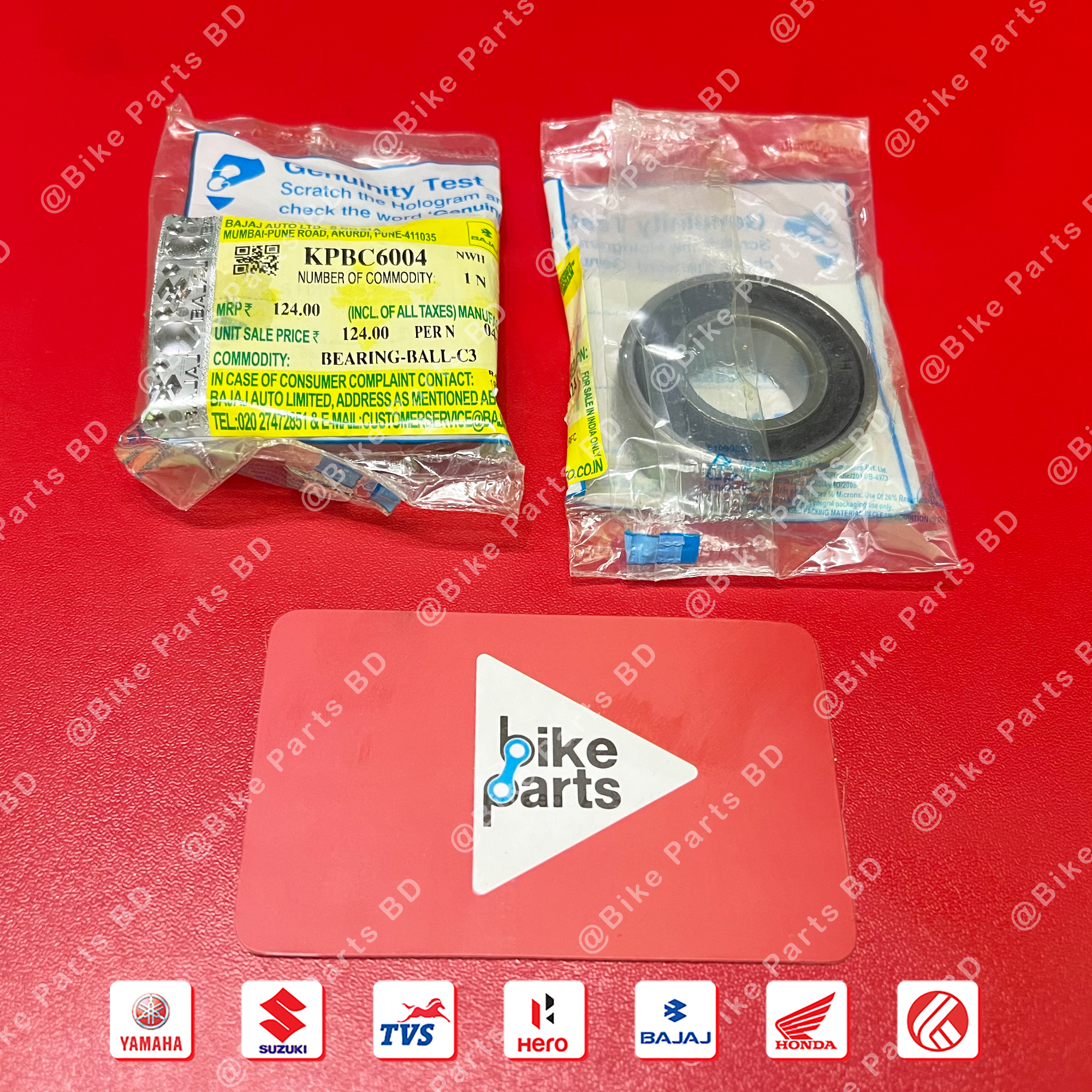 Bearing (Wheel-6004, 1 pcs) for Yamaha FZS V1 ,FZS V2, FZS V3, FZS V4, Fazer V1, Fazer V2, R15 V2, R15 V3, R15 V4 & R15M, MT15 V1, MT15 V2 bike._img_0