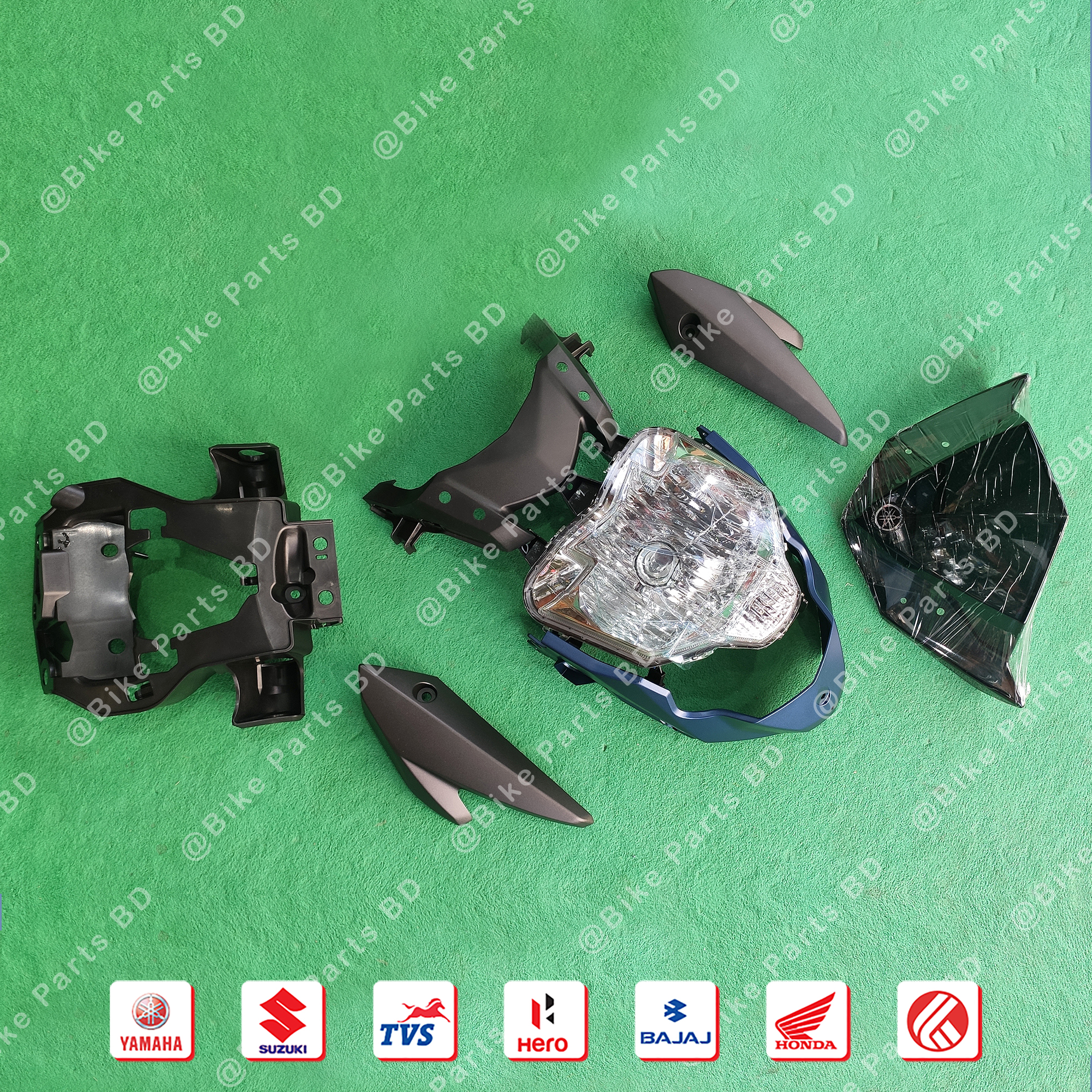 Headlight Completed for Yamaha FZS V2 (Armada Blue) bike._img_1