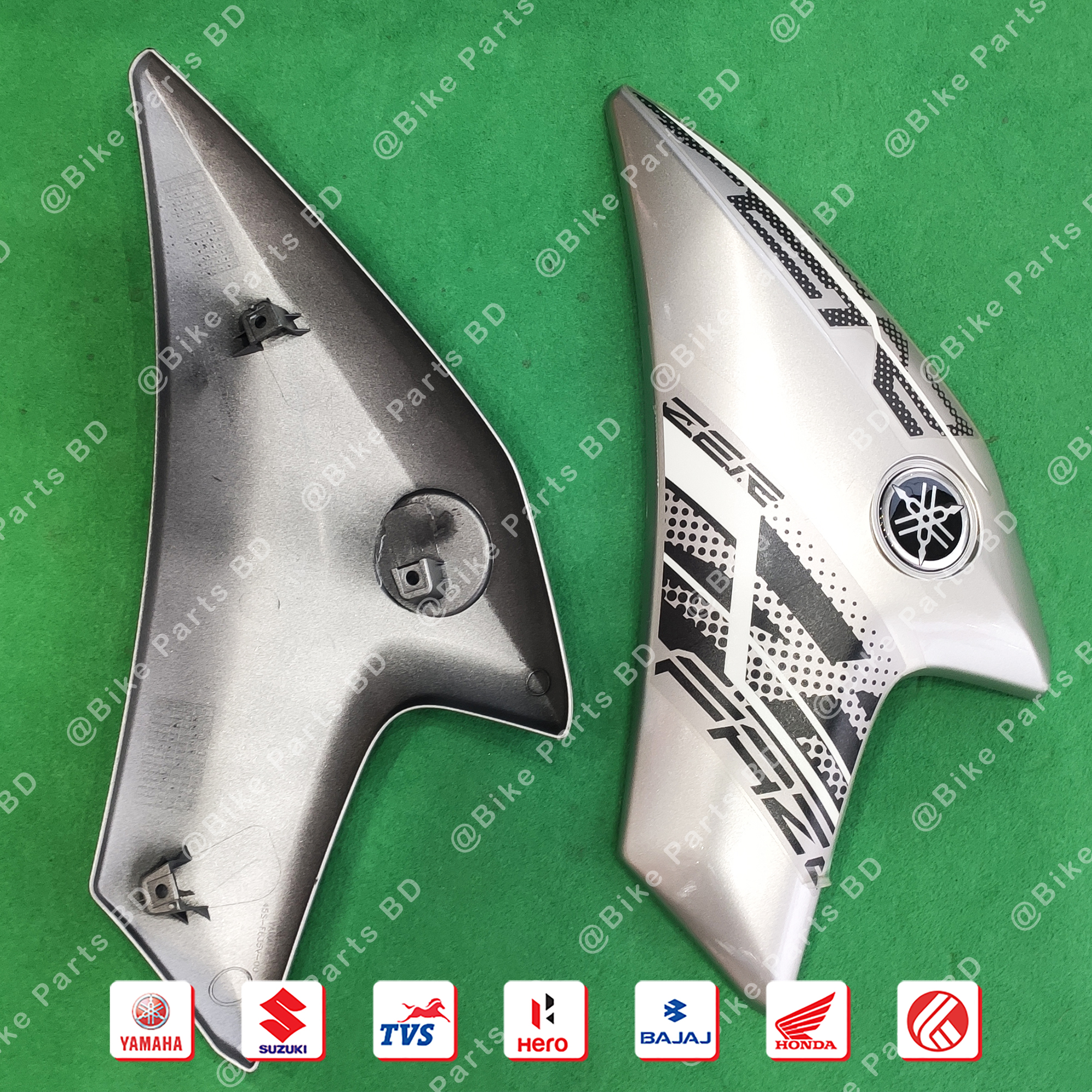 1/2 Part (Silver & Black) for Yamaha Fazer V1 Black Color bike._img_0