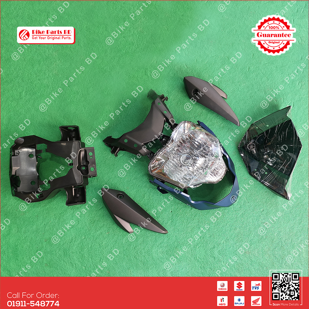 Headlight Completed for Yamaha FZS V2 (Armada Blue) bike._img_0