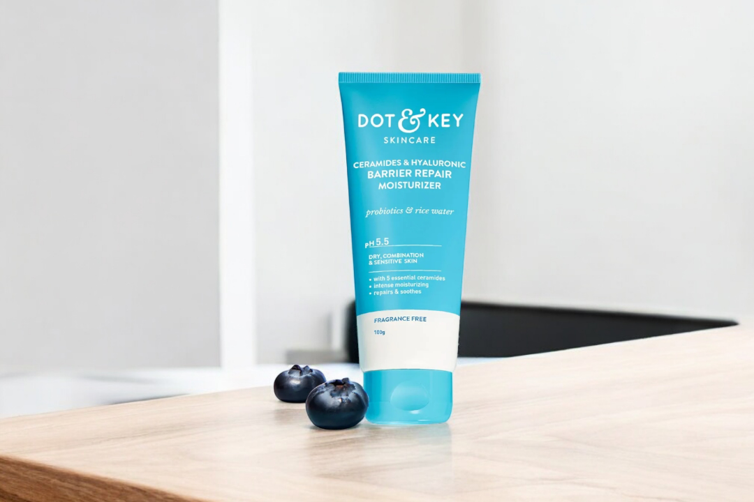 Dot & Key Ceramides Moisturizer with Hyaluronic for Intense Moisturizing and Skin Strengthening | With Probiotic & Rice Water I Barrier Repair Cream | For Dry Skin, Normal Skin & Sensitive Skin | 100g_img_0