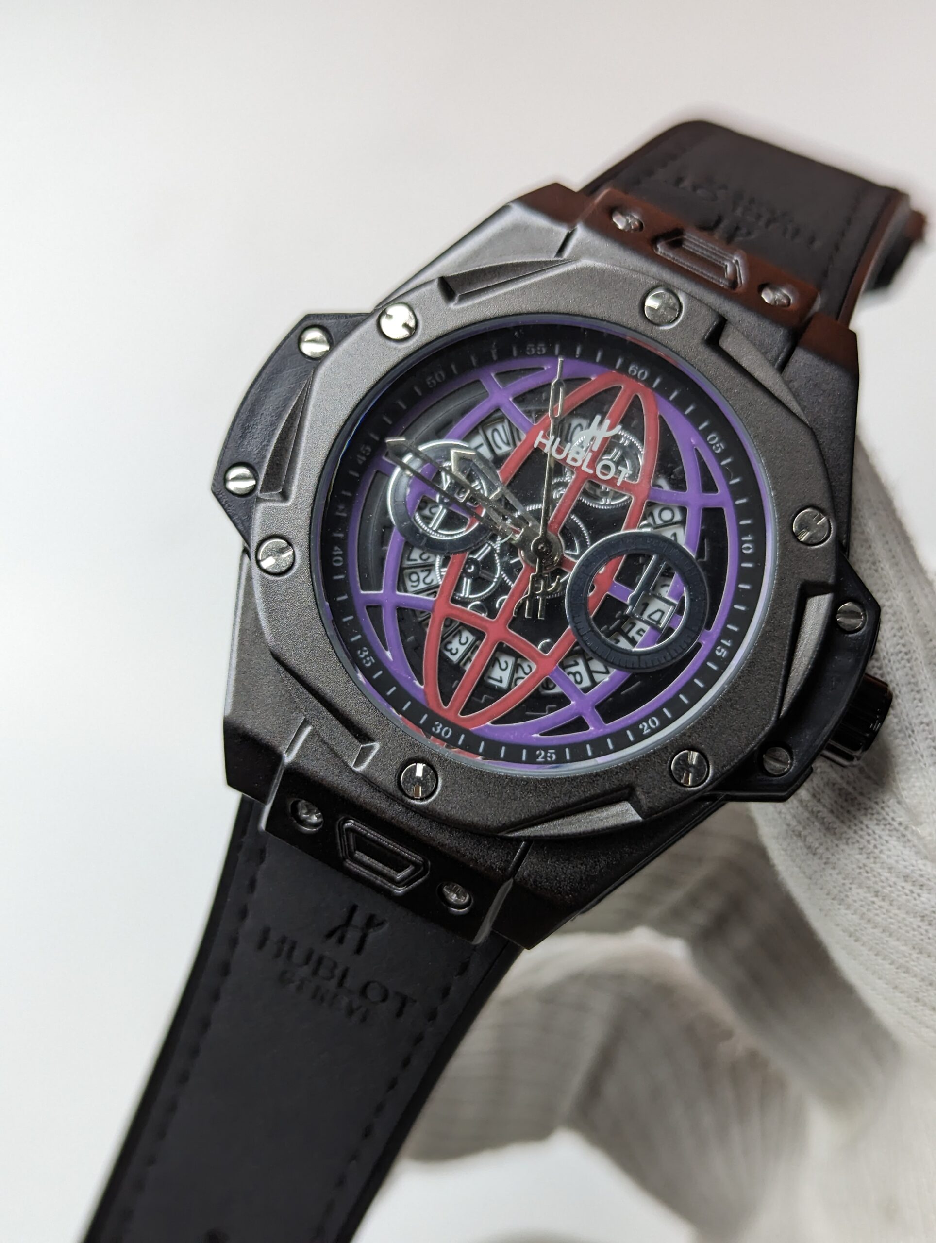 Hublot Gun Metal Quartz Watch