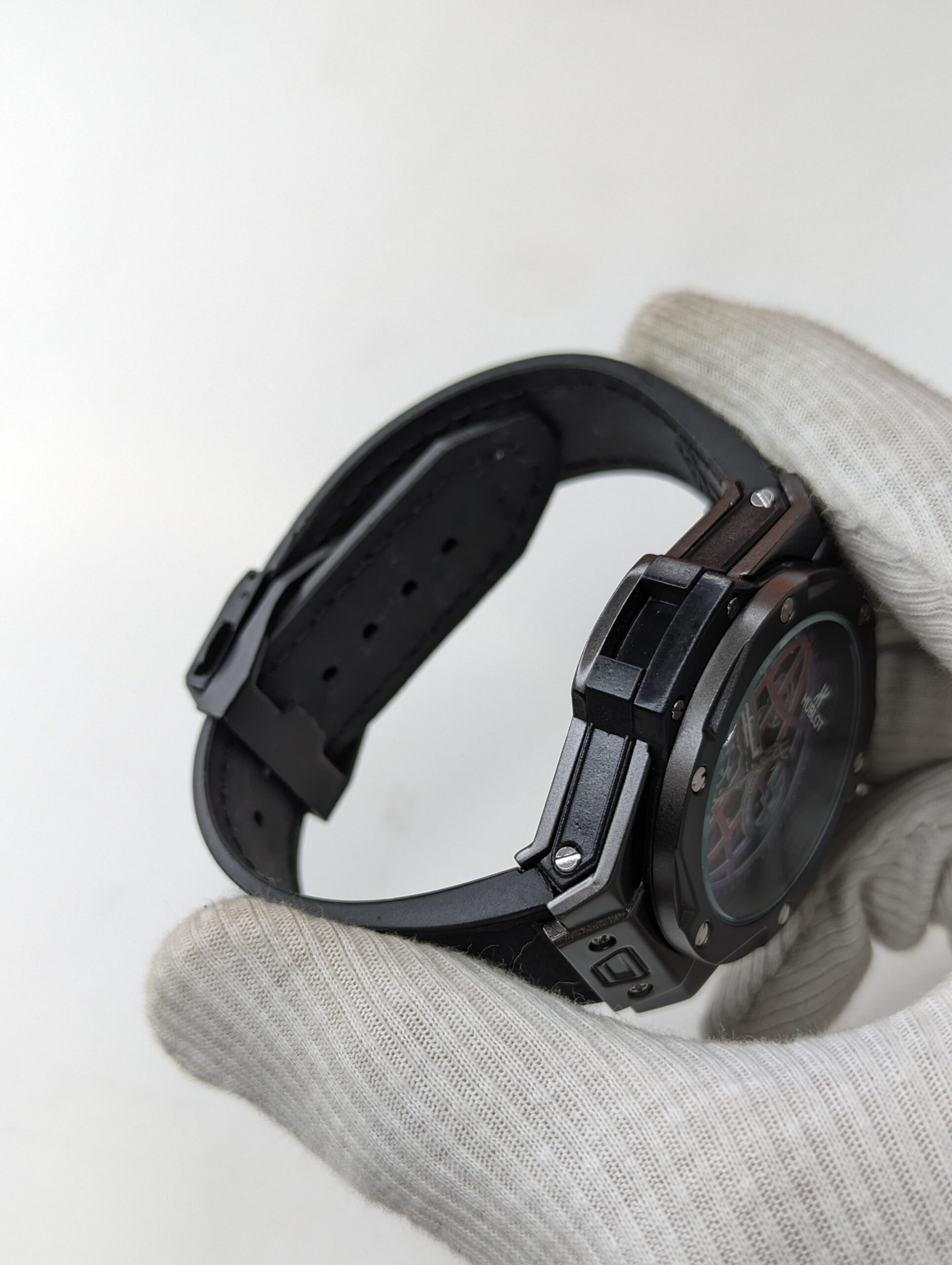 Hublot Gun Metal Quartz Watch_img_2