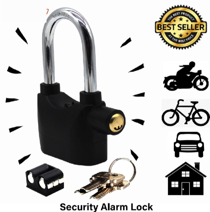 Security alarm lock
