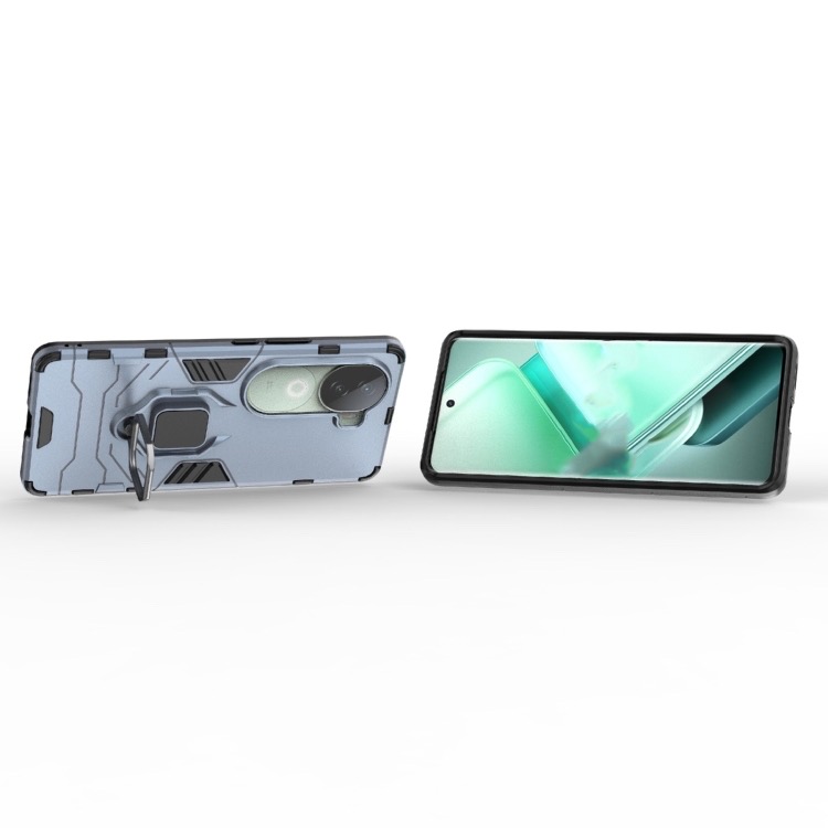 IQOO Z9s Shockproof PC + TPU Holder Phone Case_img_3