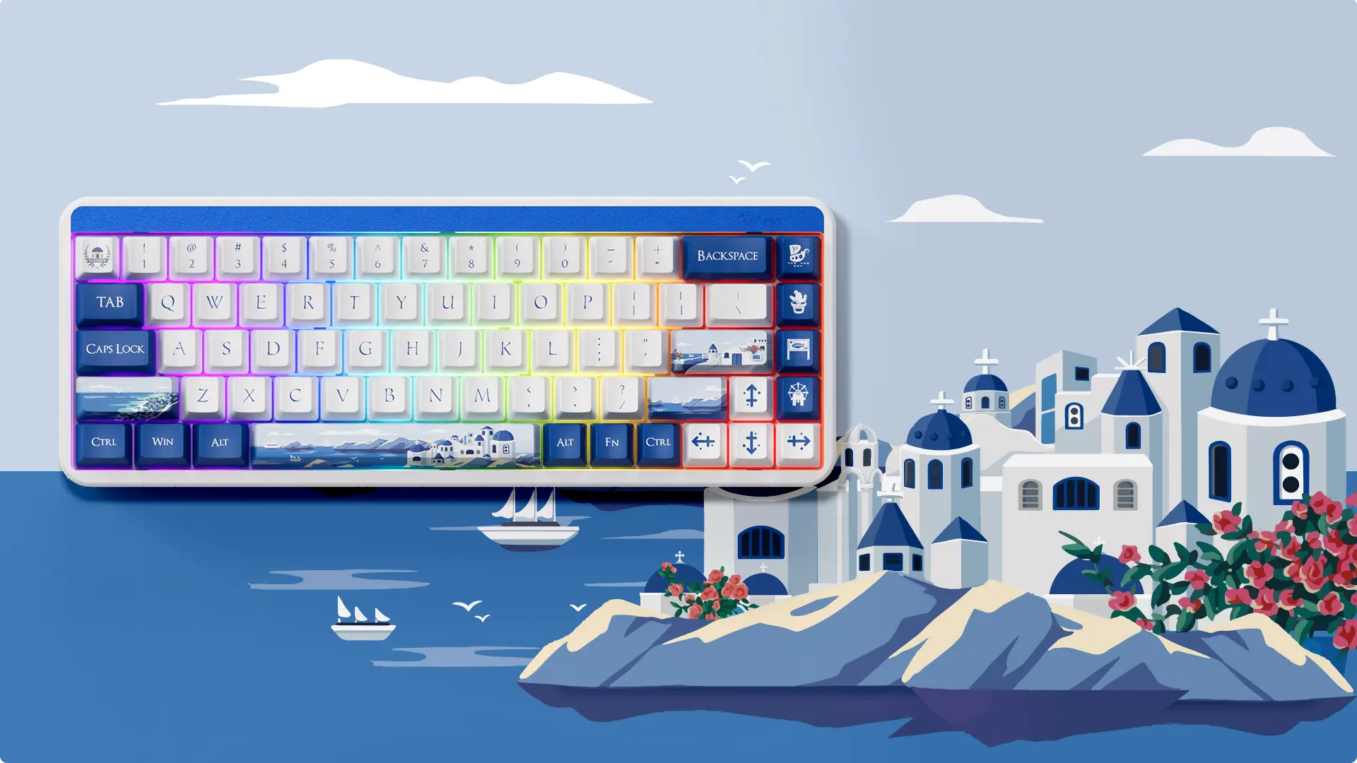 Akko JIN01 Santorini Tri Mode Aluminum Mechanical Keyboard_img_3