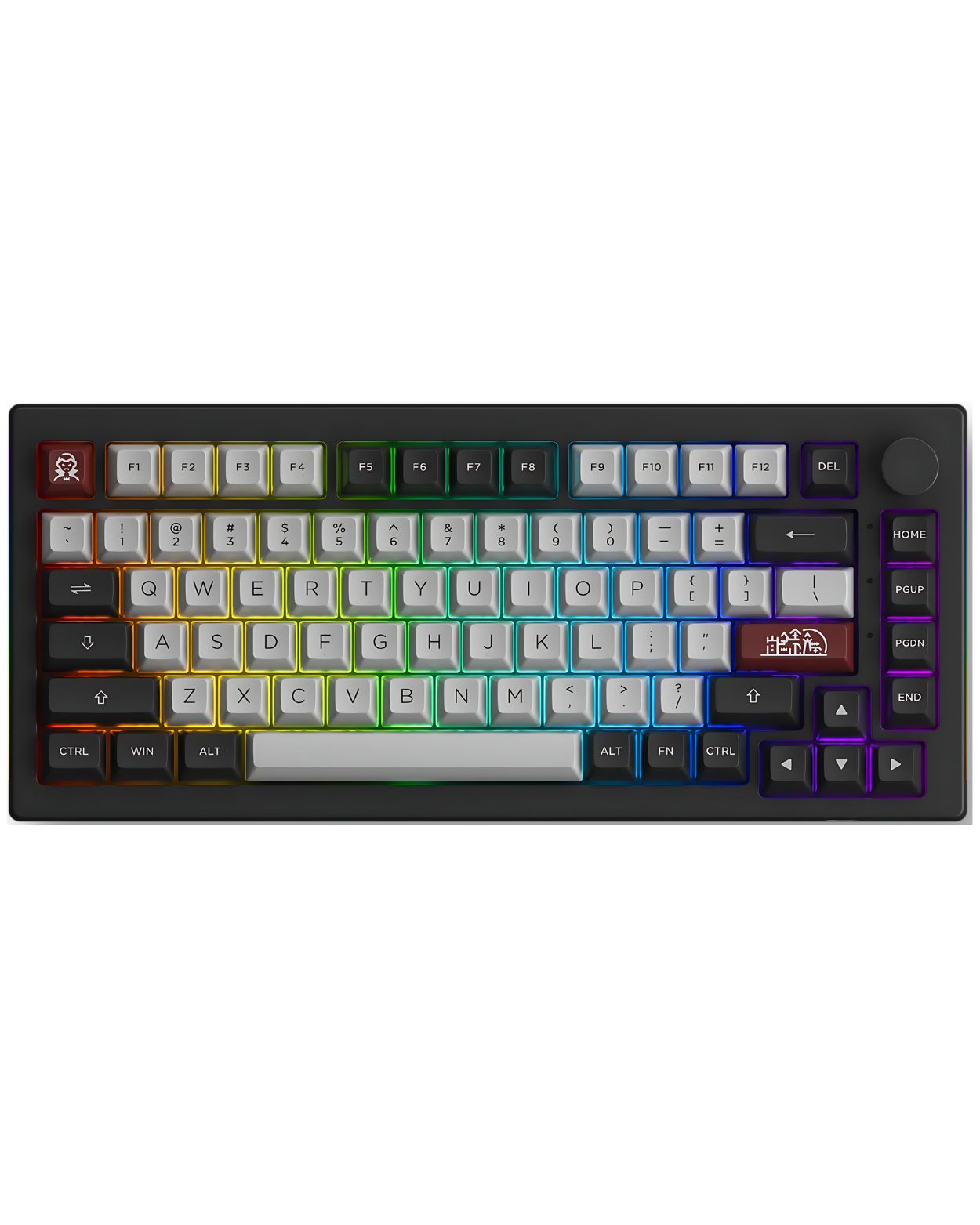 Akko 5075B Plus V2 Dracula Castle 75% Hot Swappable Mechanical Keyboard_img_1