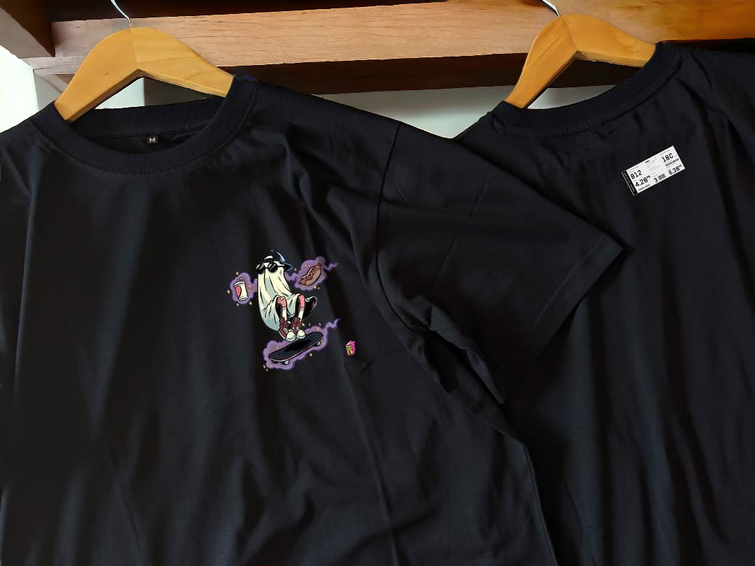 skateboard black oversized t-shirt