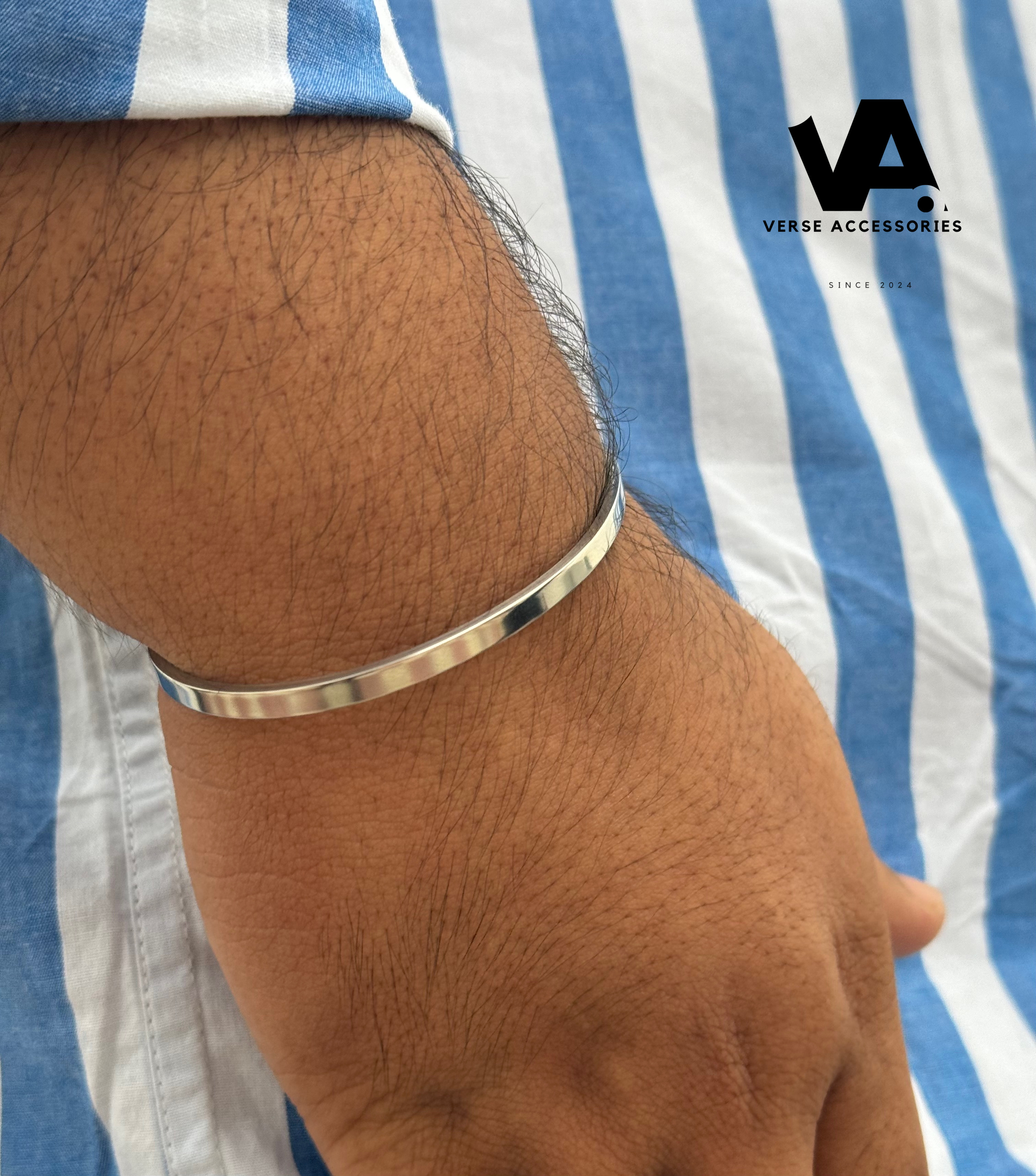 Plain Titanium silver Thick