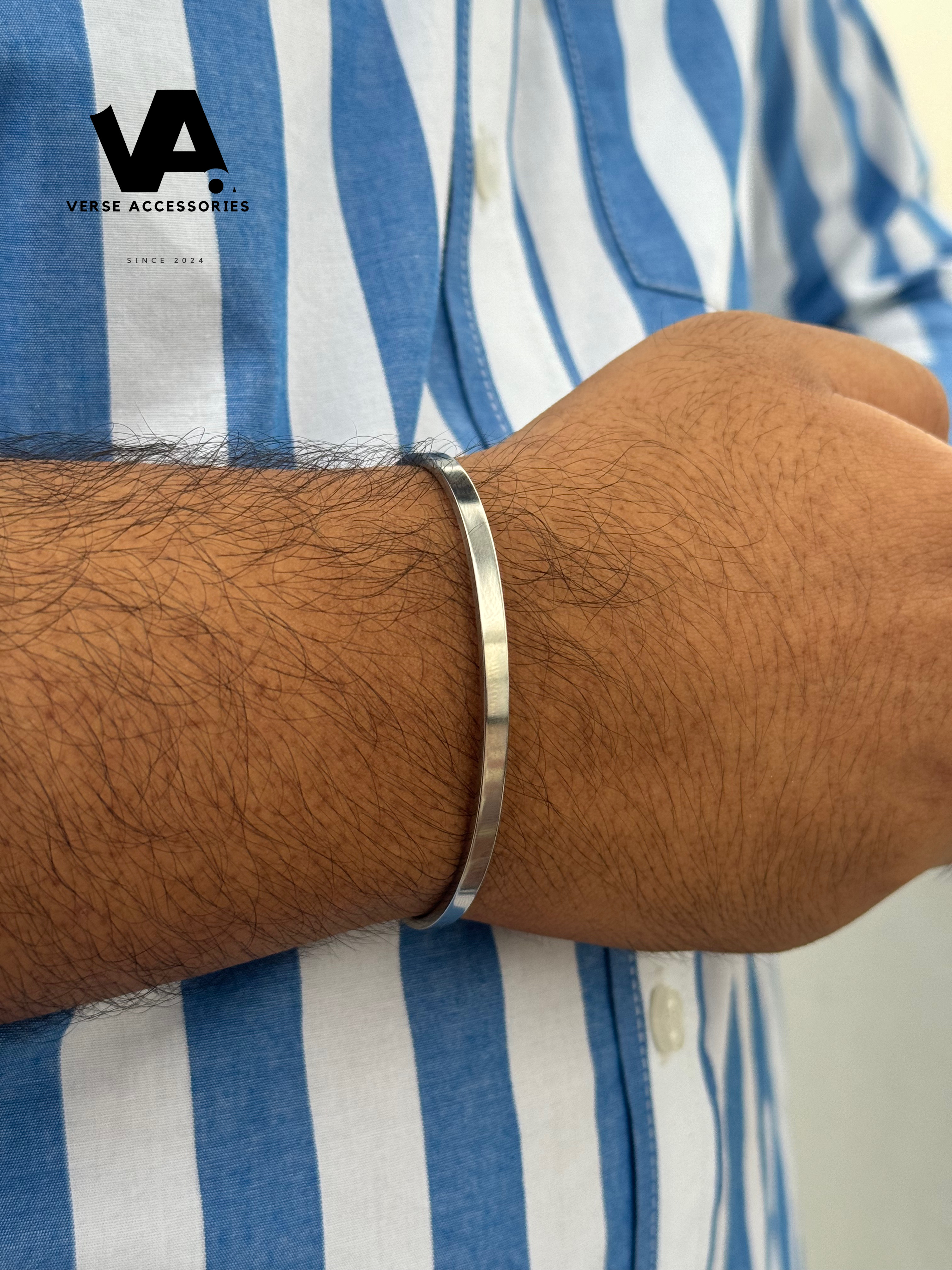 Silver plain titanium Thin