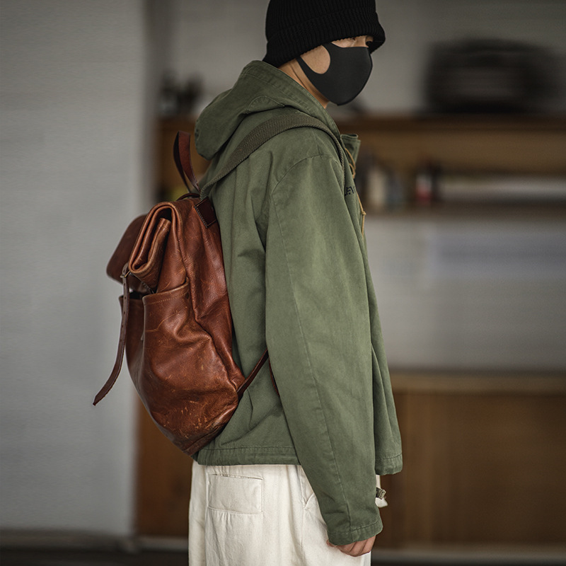 Hooded Pullover Long Sleeve Deck Parker Jacket_img_2