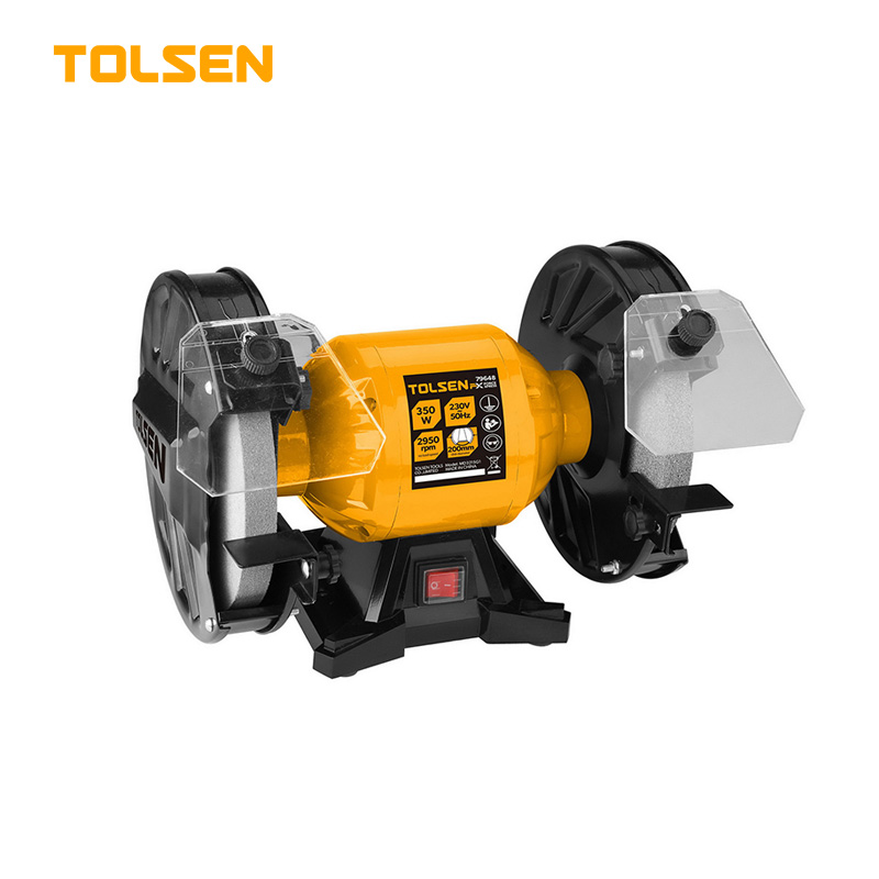 TOLSEN 79648, Bench Grinder 8", 350W, Heavy Duty 2-Stone Bench Grinder Machine;  Model 79648_img_0