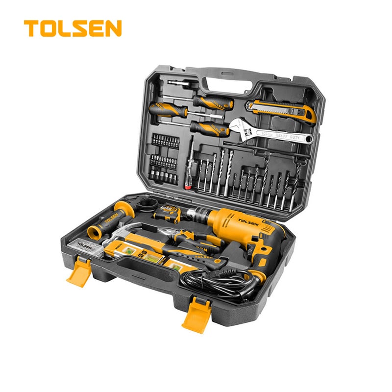 TOLSEN 79685, 95Pcs Hand Tool Set with Hammer Drill (710W) Industrial Series Model 79685_img_0