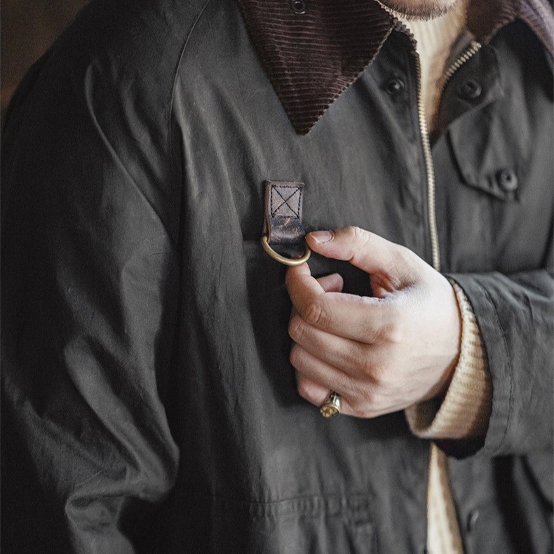 vintage Spey oil wax fishing jacket_img_2