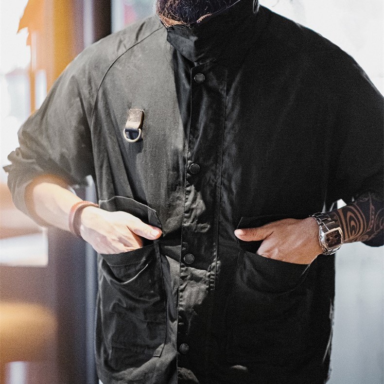 vintage Spey oil wax fishing jacket_img_4