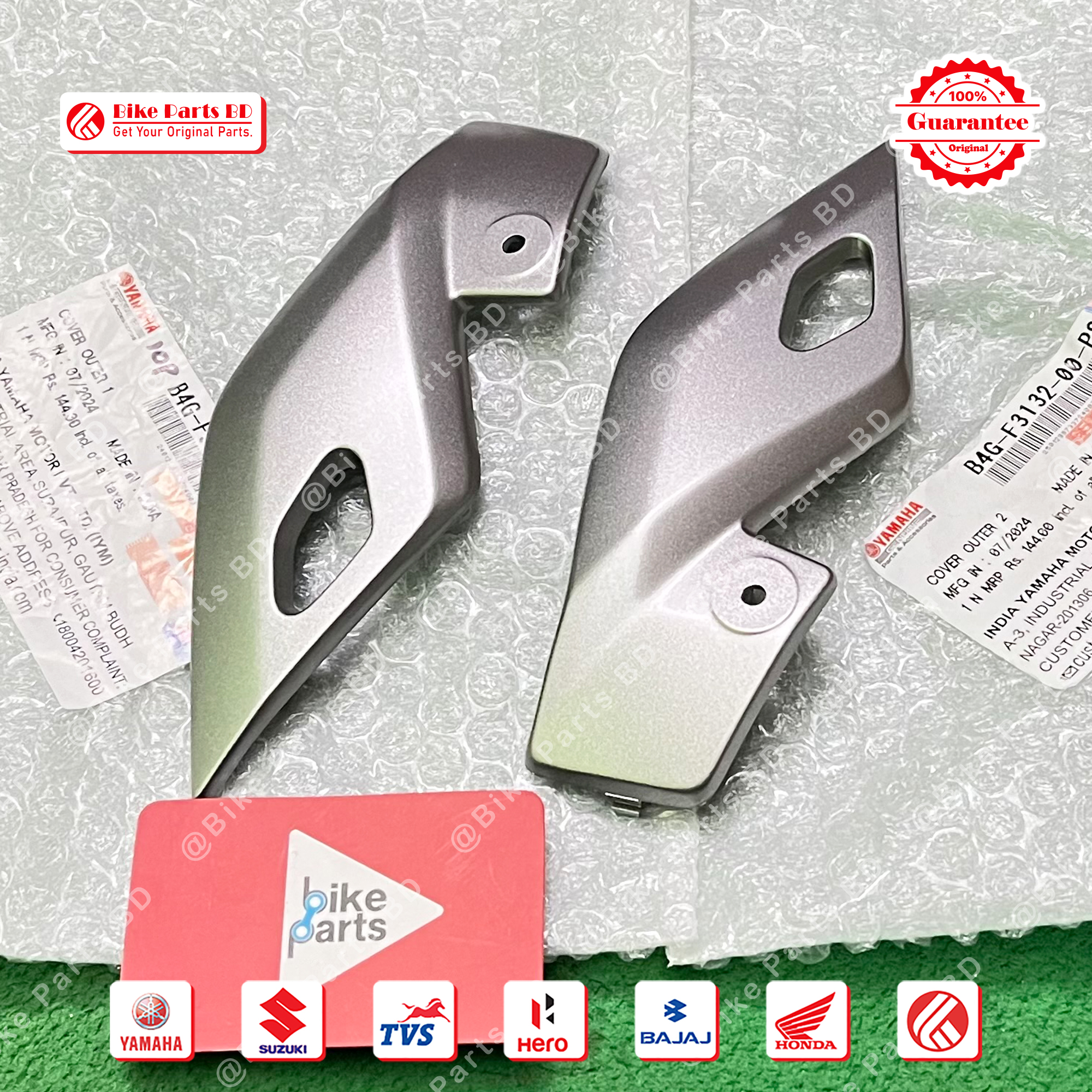 Headlight Kan (Silver) for Yamaha FZS V3 bike._img_1