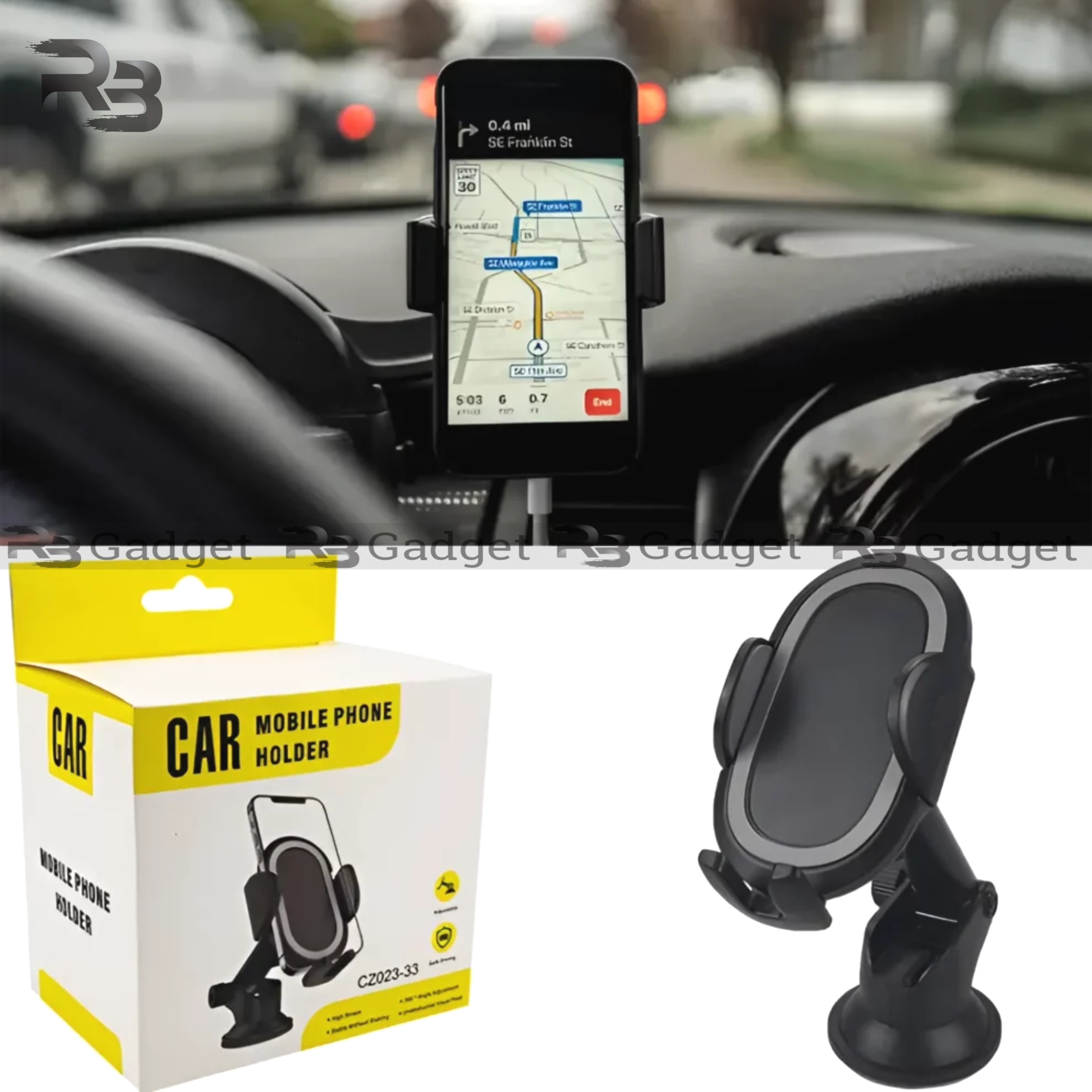Universal 360° Adjustable Car Phone Holder_img_1