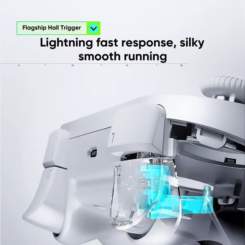 (Stock Out) ThundeRobot G45 Pro Tri Mode Hall Trigger Gaming Controller For PC/Switch/IOS/Android | White_img_1