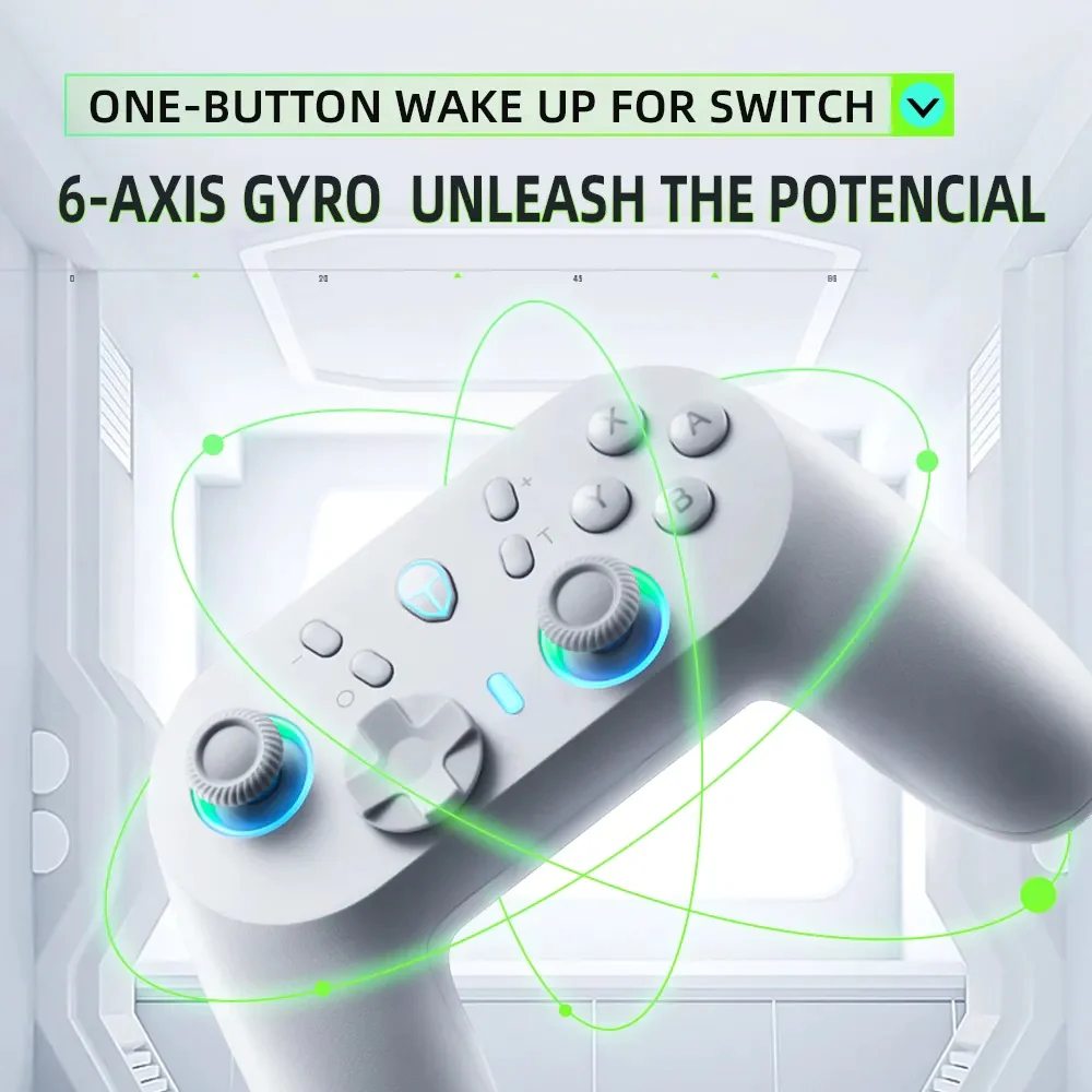 (Stock Out) ThundeRobot G45 Pro Tri Mode Hall Trigger Gaming Controller For PC/Switch/IOS/Android | White_img_4