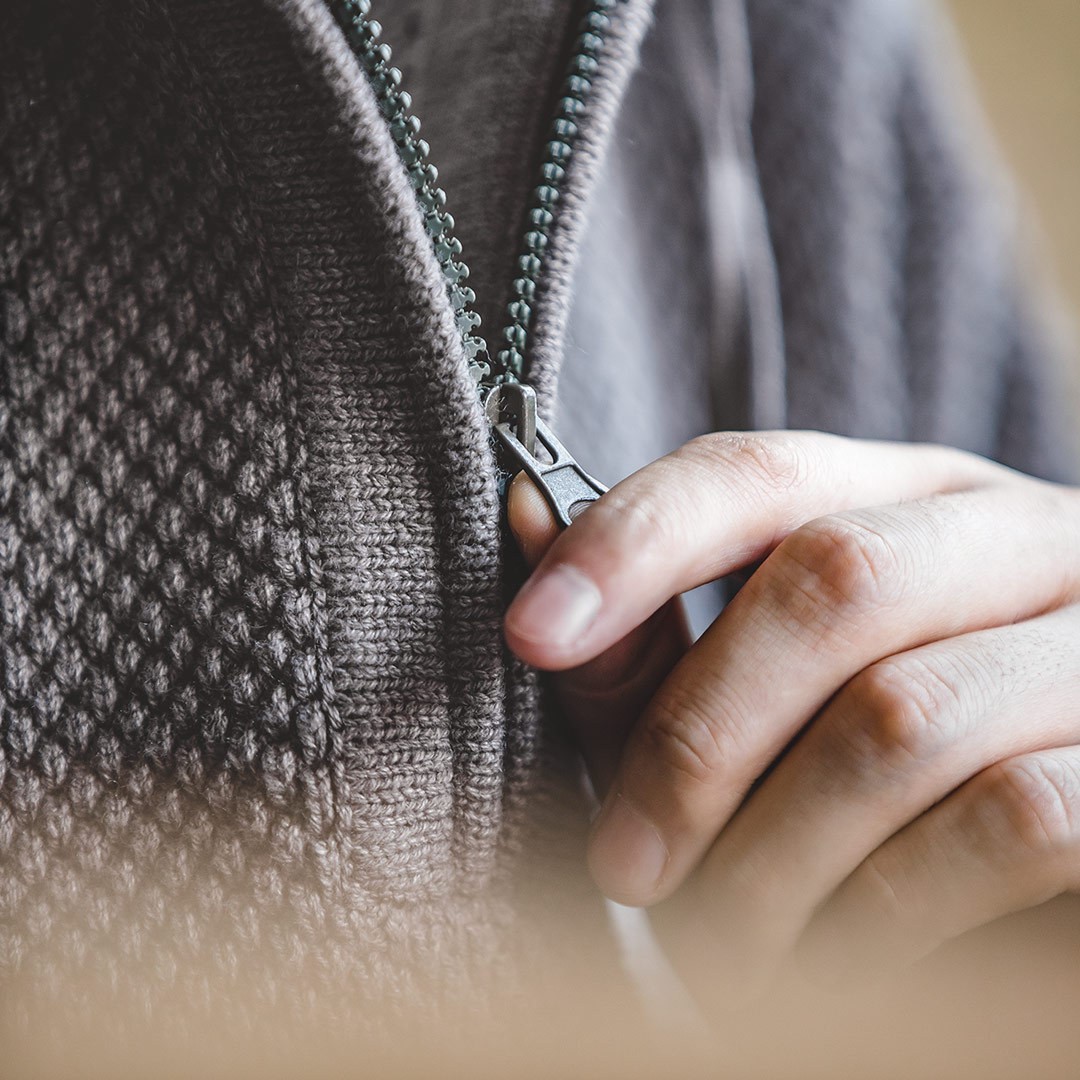 Half Zipper Pineapple Pattern Sweater_img_4