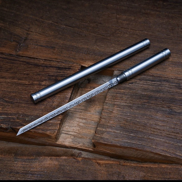 Overlord stick mini stainless steel household fruit peeling knife camping carry-on stick tea knife creative small straight knife_img_1