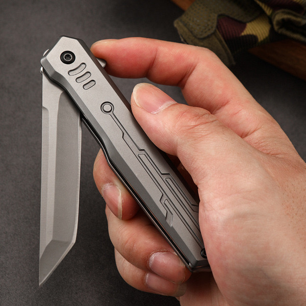 stainless steel self-defense knife outdoor folding knife high hardness quick-open camping folding knife m390 portable tactical knife_img_1