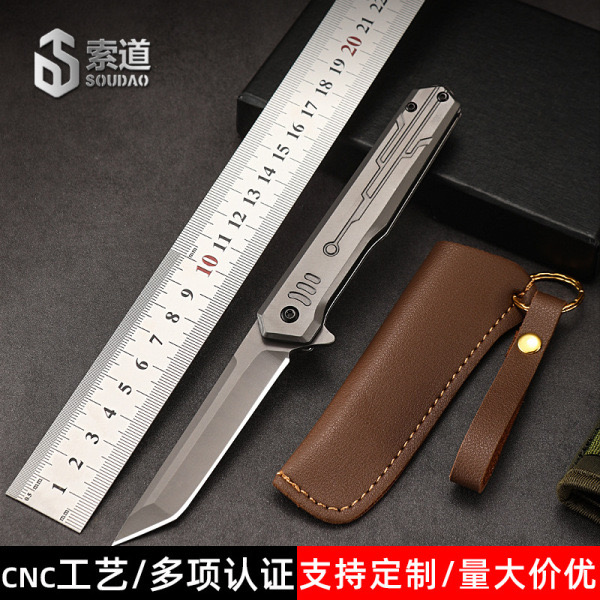 stainless steel self-defense knife outdoor folding knife high hardness quick-open camping folding knife m390 portable tactical knife_img_2
