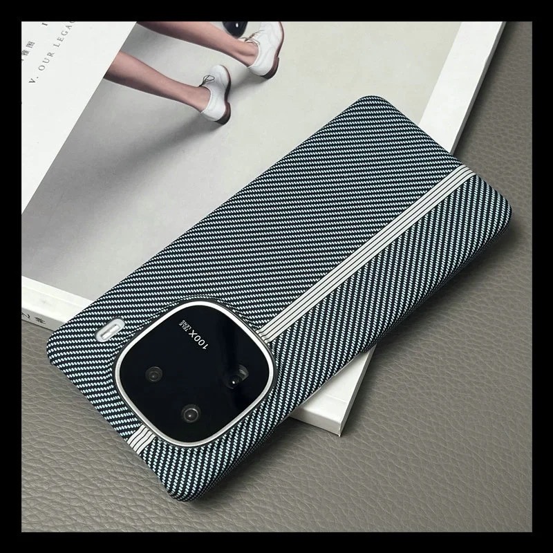 Premium carbon fiber track case for IQOO12_img_5