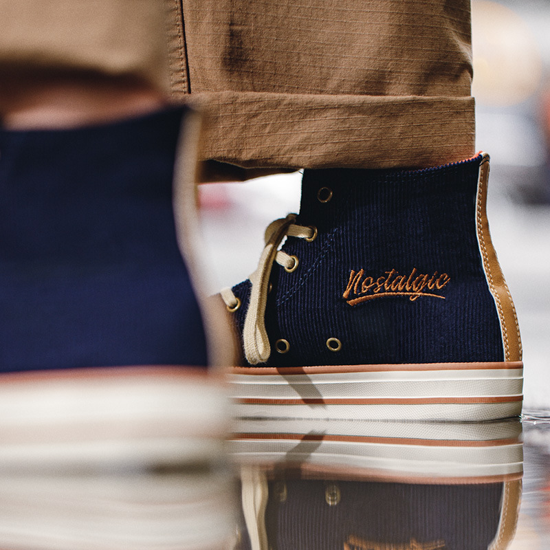 Retro Corduroy High Top Board Shoes_img_4