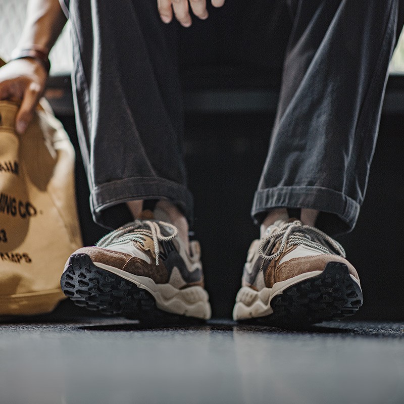 Men's sports and leisure thick soled breathable versatile dad shoes._img_0