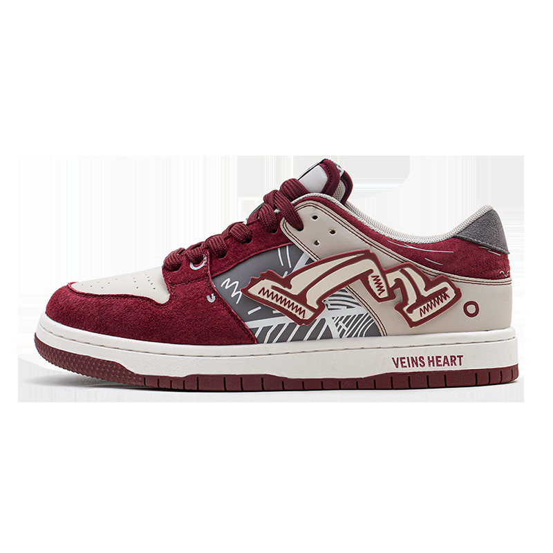 wine red graffiti sneakers._img_4