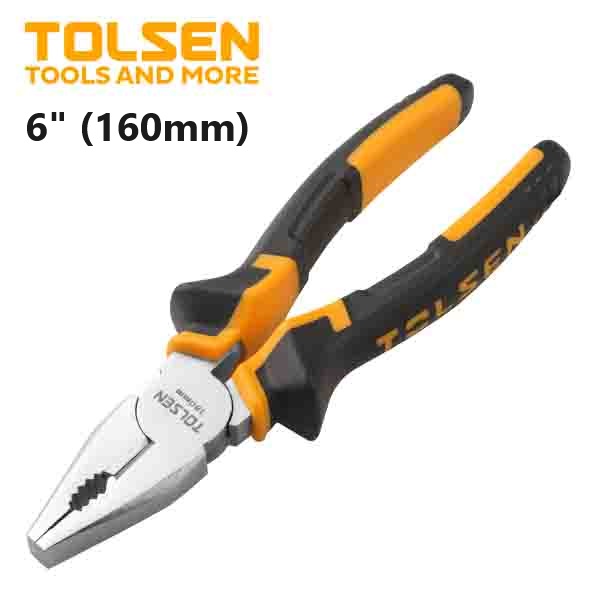 TOLSEN Combination Pliers ( 6" | 7" | 8" ) Heavy Duty TPR Handle Model: 10000 | 10001 | 10002_img_1