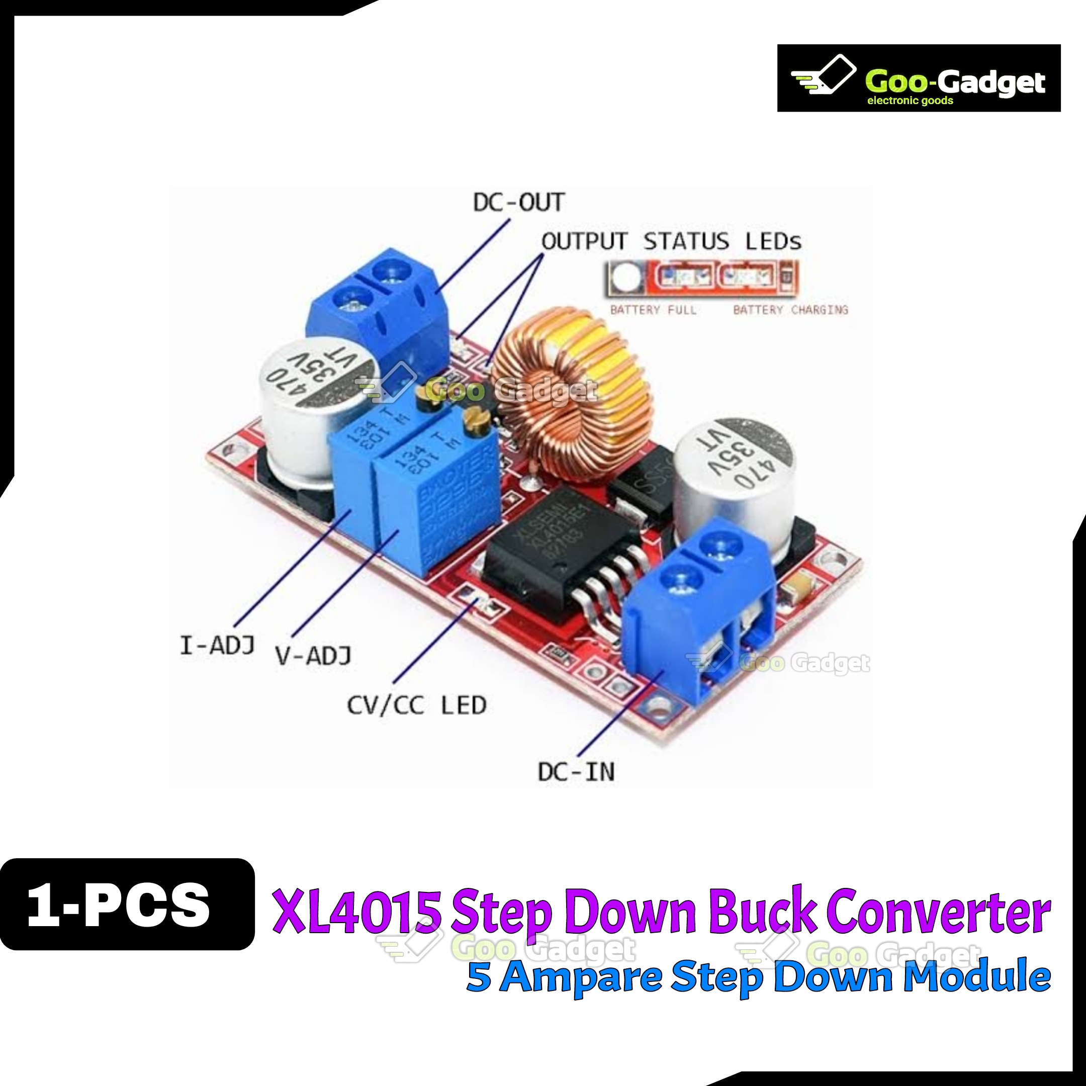 XL4015 5A DC-DC Step-Down Adjustable Power Supply XL-4015 Module Buck Converter