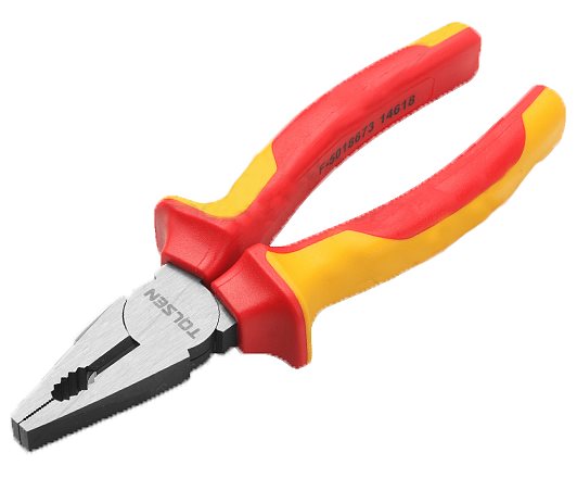 Tolsen 8" VDE 1000V Insulated Combination Pliers 200mm Model: V38118_img_2