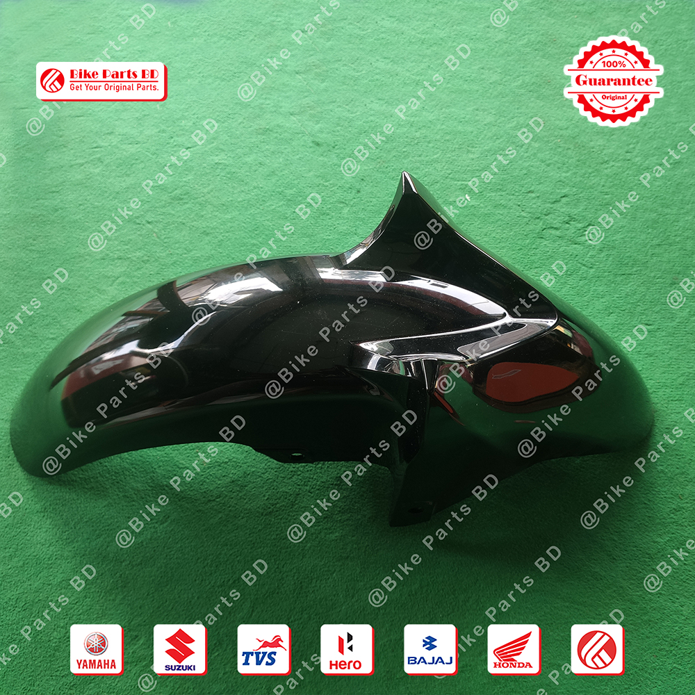 Mudguard (Black) for Yamaha FZS V2 (Dark Night) bike._img_0