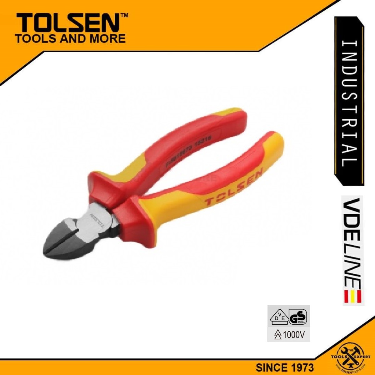 TOLSEN 6" VDE 1000V Insulated Diagonal Cutting Pliers Premium Series Model: V16036 | V38126_img_4