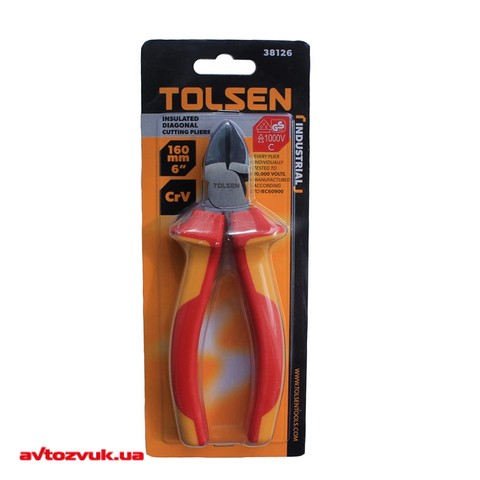 TOLSEN 6" VDE 1000V Insulated Diagonal Cutting Pliers Premium Series Model: V16036 | V38126_img_3