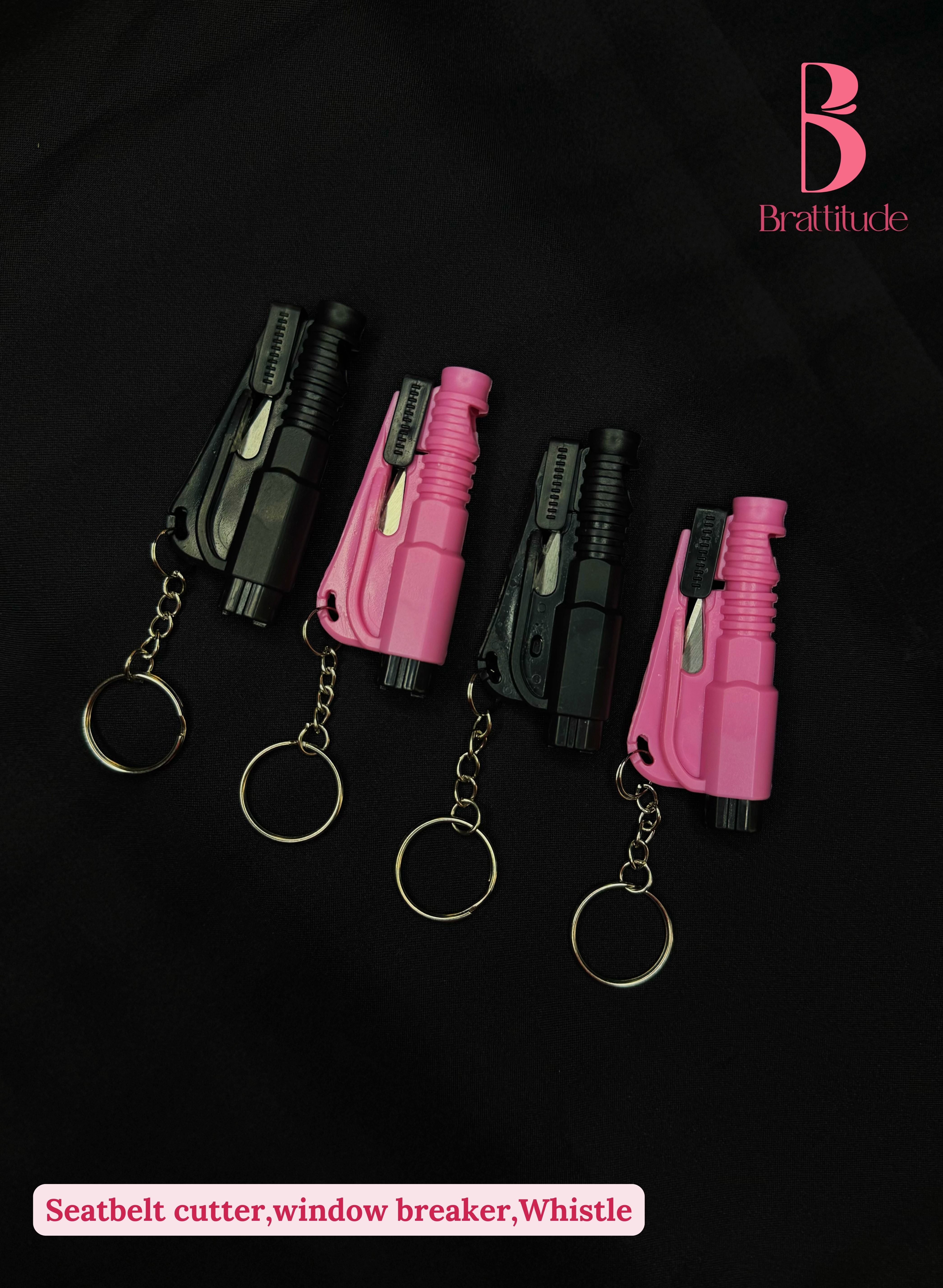 Seatbelt Cutter, Window Breaker, Whistle