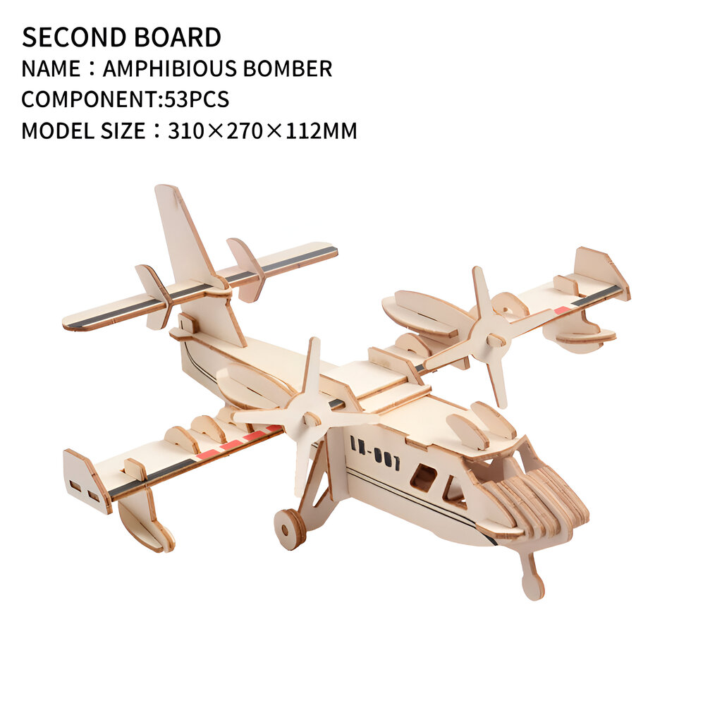 Amphibious Bomber 3D Wooden Puzzle (Model)_img_5