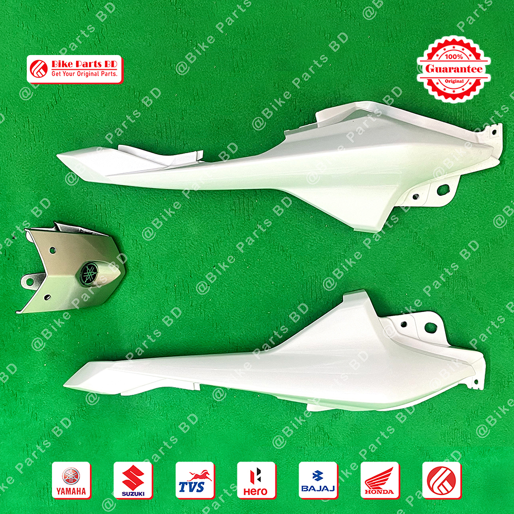 Cover-5 with Back Panel for (White) Yamaha FZS V2 & Fazer V2 bike._img_0