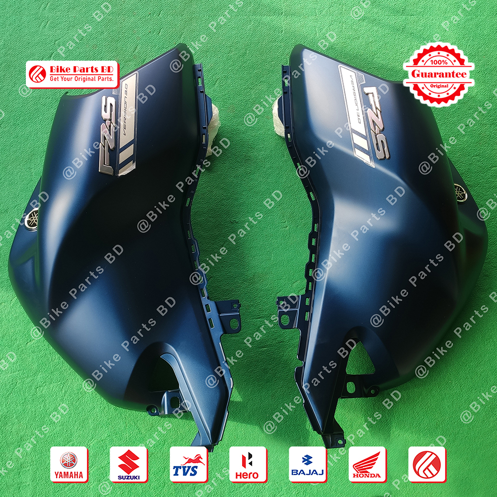 Tanky box (3D-Mat Blue) for Yamaha FZS V3 bike._img_1