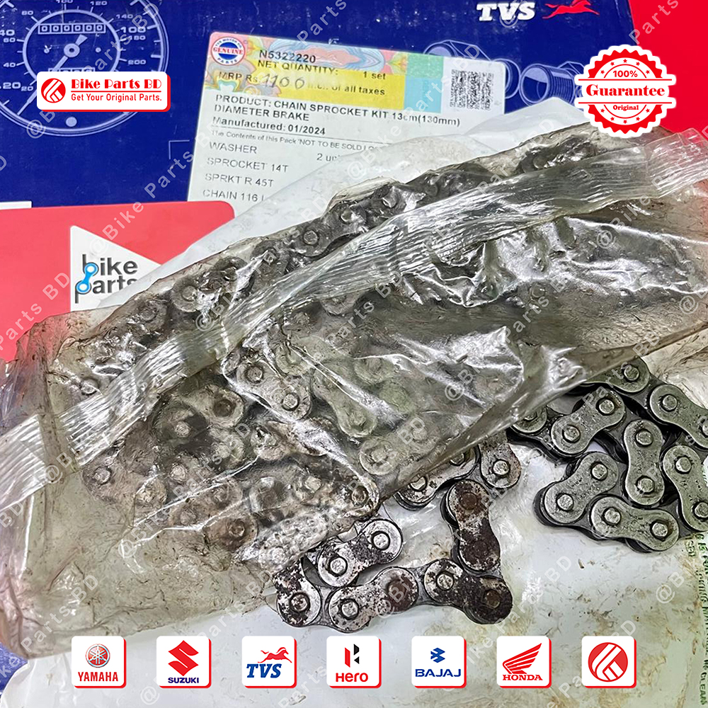 Chain Sprocket set for TVS Stryker 125cc bike._img_1