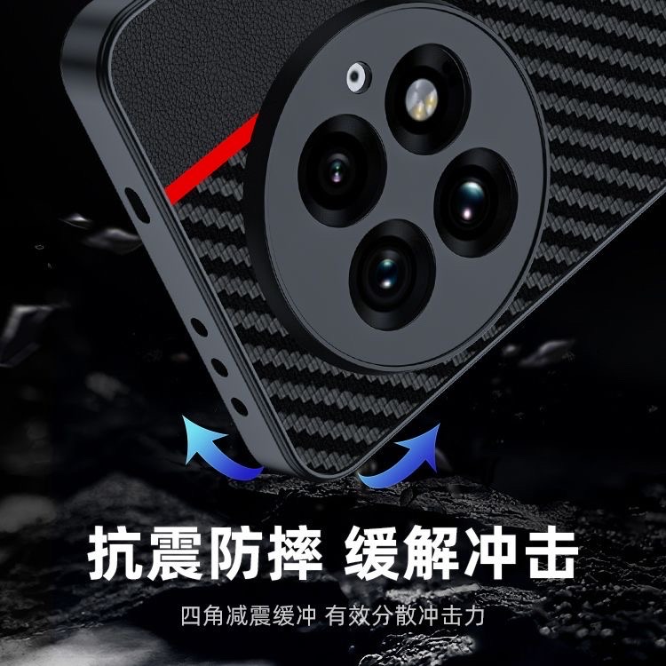 OnePlus ACE5/5pro / OnePlus13/13R carbon fiber Kevlar pattern anti-fall ultra-thin leather cover_img_3