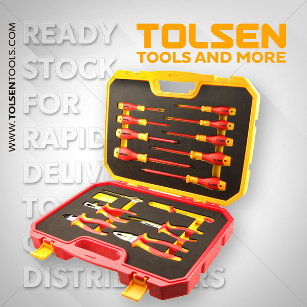 Tolsen VDE 1000V 15 pcs Insulated Hand Tools Set Model: V82115_img_3